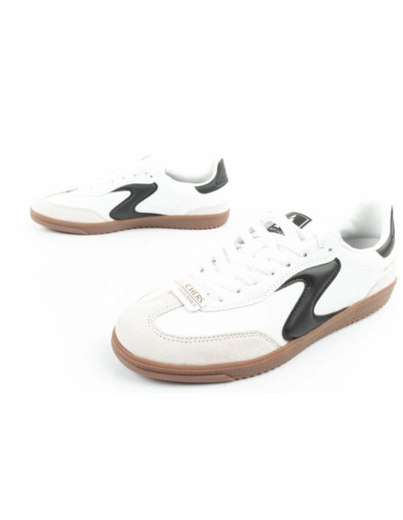 Buty sportowe damskie sneakersy skechers kickoff białe skórzane