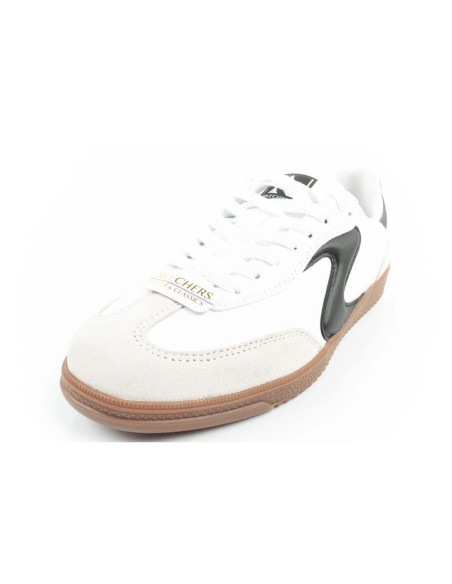 Buty sportowe damskie sneakersy skechers kickoff białe skórzane