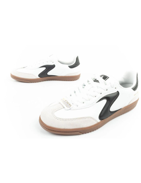 Buty sportowe damskie sneakersy skechers kickoff białe skórzane