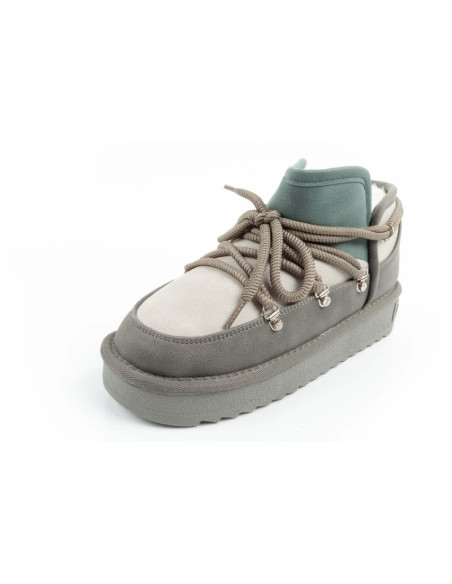 D.franklin buty śniegowce damskie zimowe modne ocieplane botki szare