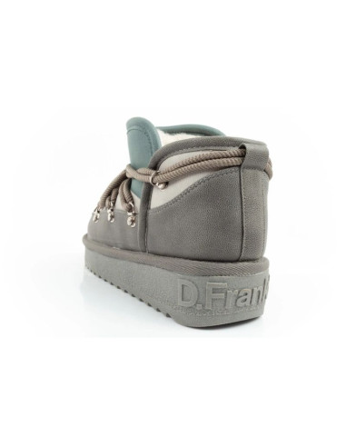 D.franklin buty śniegowce damskie zimowe modne ocieplane botki szare