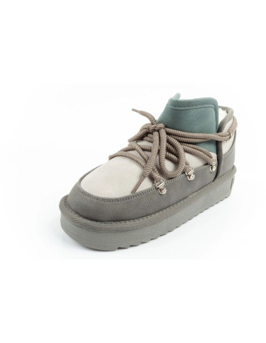 D.franklin buty śniegowce damskie zimowe modne ocieplane botki szare