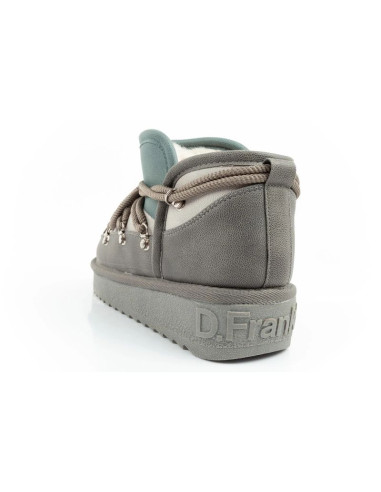 D.franklin buty śniegowce damskie zimowe modne ocieplane botki szare