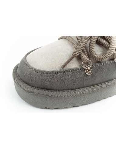 D.franklin buty śniegowce damskie zimowe modne ocieplane botki szare