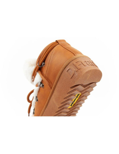 D.franklin buty śniegowce damskie zimowe modne futerko ocieplane brązowe za kostkę