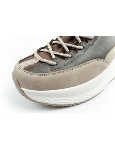 Lee cooper buty sportowe sneakersy damskie modne wygodne za kostkę beżowe