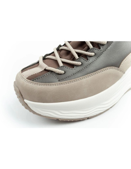 Lee cooper buty sportowe sneakersy damskie modne wygodne za kostkę beżowe