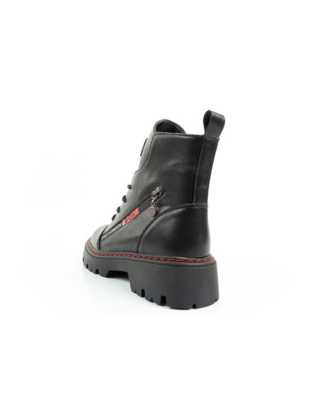 Lee cooper buty botki trapery damskie sztyblety skórzane ocieplane czarne czerwone