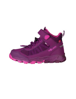 Buty turystyczne dziecięce trollkids kids tronfjell hiker mid wodoodporne różowe (476-234)