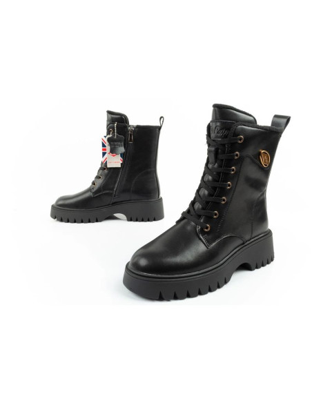 Lee cooper buty botki trapery damskie sztyblety skórzane ocieplane