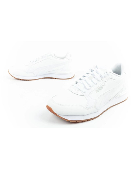 Puma st runner v4  buty sportowe sneakersy męskie białe skóra modne