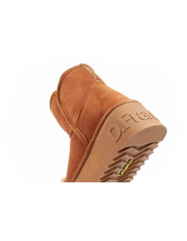 D.franklin buty śniegowce damskie zimowe modne futerko ocieplane botki brązowe