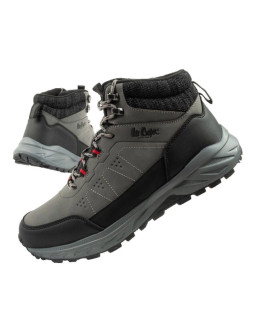 Lee cooper buty sportowe męskie zimowe trekkingowe ocieplane za kostkę szare