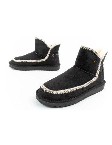 Wrangler elsa buty zimowe botki za kostkę ocieplane wygodne modne czarne