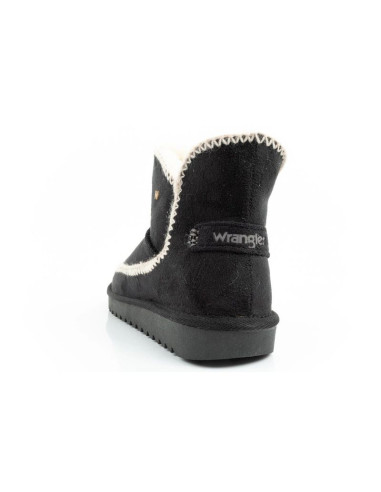 Wrangler elsa buty zimowe botki za kostkę ocieplane wygodne modne czarne