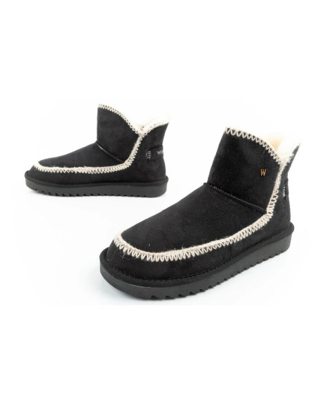 Wrangler elsa buty zimowe botki za kostkę ocieplane wygodne modne czarne