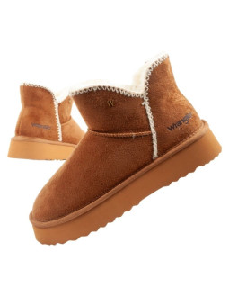 Wrangler elsa buty zimowe botki za kostkę ocieplane wygodne modne brązowe