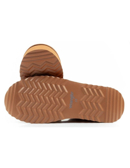 Wrangler elsa buty zimowe botki za kostkę ocieplane wygodne modne brązowe