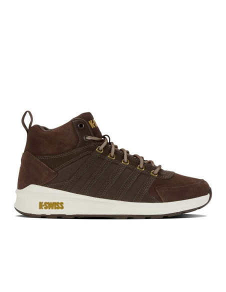 Buty sportowe męskie k-swiss vista trainer mid wnt zamszowe sneakersy brązowe (07145-229-m)