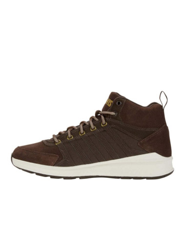 Buty sportowe męskie k-swiss vista trainer mid wnt zamszowe sneakersy brązowe (07145-229-m)
