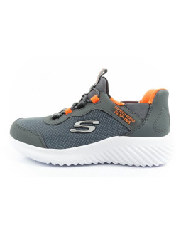 Skechers bounder slip-ins buty młodzieżowe sportowe dziecięce szare 2