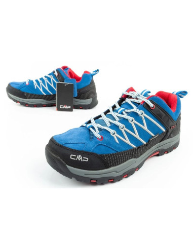 Cmp kids rigel buty dziecięce trekkingowe wodoodporne wytrzymałe niebieskie