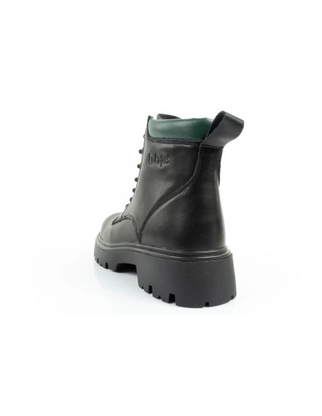 Lee cooper buty botki trapery damskie sztyblety skórzane ocieplane sznurowane