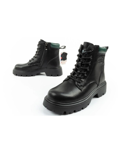 Lee cooper buty botki trapery damskie sztyblety skórzane ocieplane sznurowane