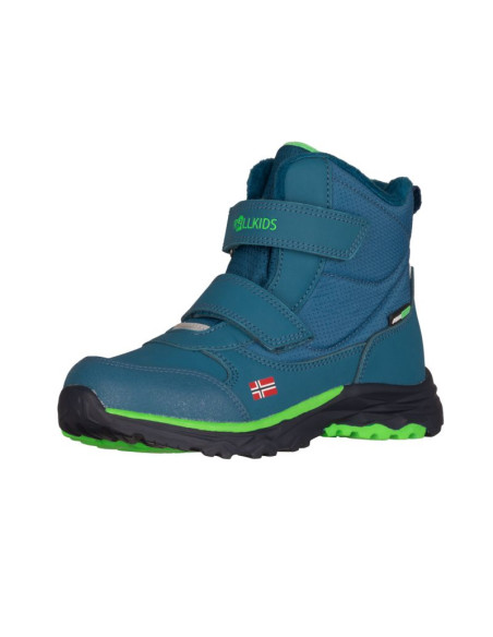 Śniegowce dziecięce trollkids kids hafjell winter boots buty zimowe wodoodporne niebieskie (264-104)