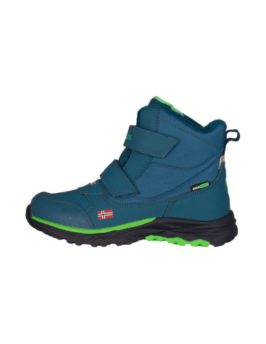 Śniegowce dziecięce trollkids kids hafjell winter boots buty zimowe wodoodporne niebieskie (264-104)