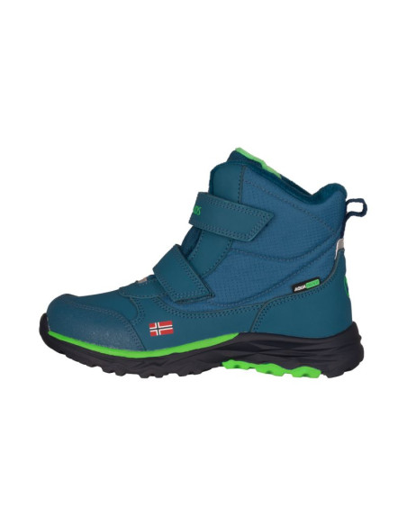 Śniegowce dziecięce trollkids kids hafjell winter boots buty zimowe wodoodporne niebieskie (264-104)