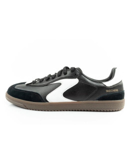 Skechers kickoff buty sportowe damskie sneakersy czarne skórzane 2