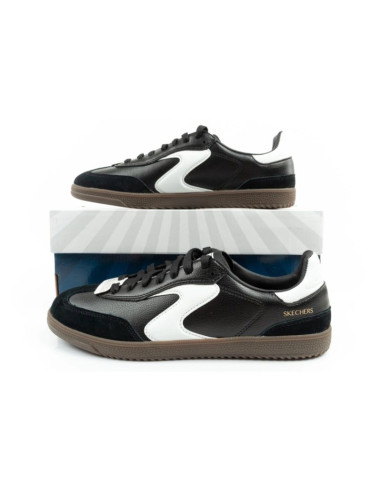 Skechers kickoff buty sportowe damskie sneakersy czarne skórzane