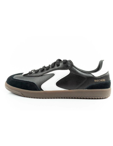 Skechers kickoff buty sportowe damskie sneakersy czarne skórzane