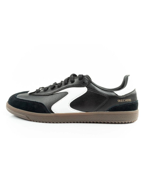 Skechers kickoff buty sportowe damskie sneakersy czarne skórzane