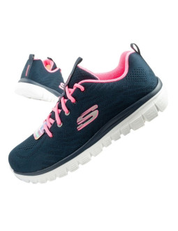 Skechers graceful-get buty damskie sportowe wygodne lekkie oddychające granatowe