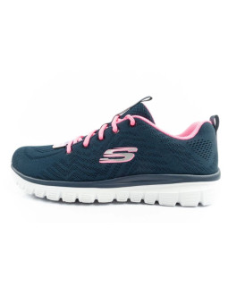 Skechers graceful-get buty damskie sportowe wygodne lekkie oddychające granatowe 2