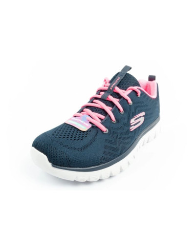 Skechers graceful-get buty damskie sportowe wygodne lekkie oddychające granatowe