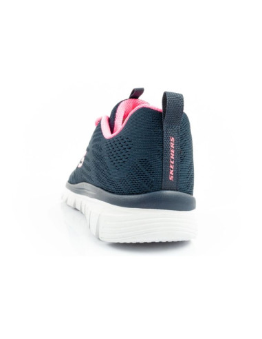 Skechers graceful-get buty damskie sportowe wygodne lekkie oddychające granatowe
