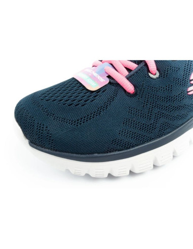 Skechers graceful-get buty damskie sportowe wygodne lekkie oddychające granatowe