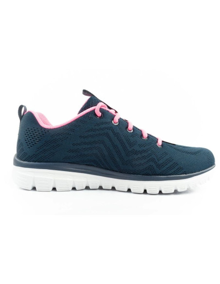 Skechers graceful-get buty damskie sportowe wygodne lekkie oddychające granatowe