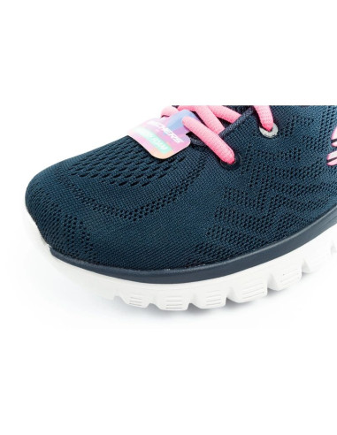 Skechers graceful-get buty damskie sportowe wygodne lekkie oddychające granatowe