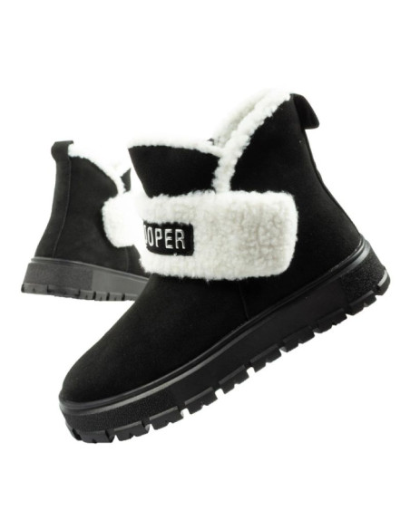 Lee cooper buty damskie botki zimowe modne kożuszek ocieplane skóra