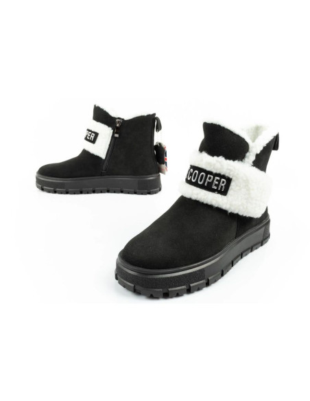 Lee cooper buty damskie botki zimowe modne kożuszek ocieplane skóra