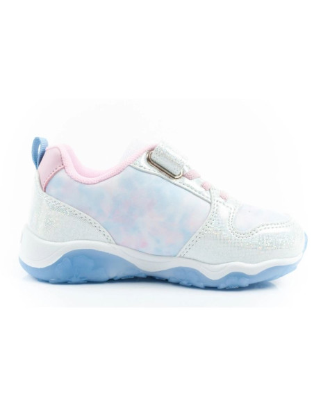 Leomil buty sportowe dziecięce sneakersy stitch lekkie na rzep led niebieskie