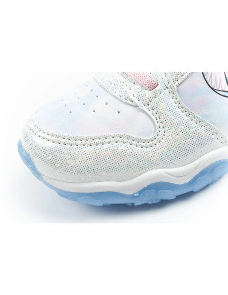 Leomil buty sportowe dziecięce sneakersy stitch lekkie na rzep led niebieskie