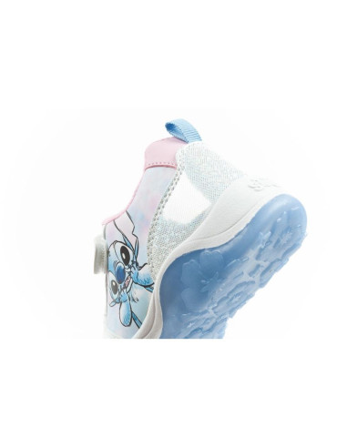 Leomil buty sportowe dziecięce sneakersy stitch lekkie na rzep led niebieskie