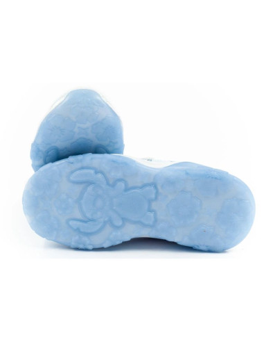 Leomil buty sportowe dziecięce sneakersy stitch lekkie na rzep led niebieskie