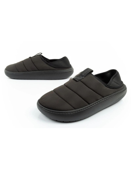 Crocs buty męskie papcie classic puff moc kapcie czarne ocieplane