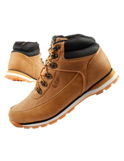 Lee cooper buty sportowe męskie zimowe trekkingowe ocieplane za kostkę brązowe